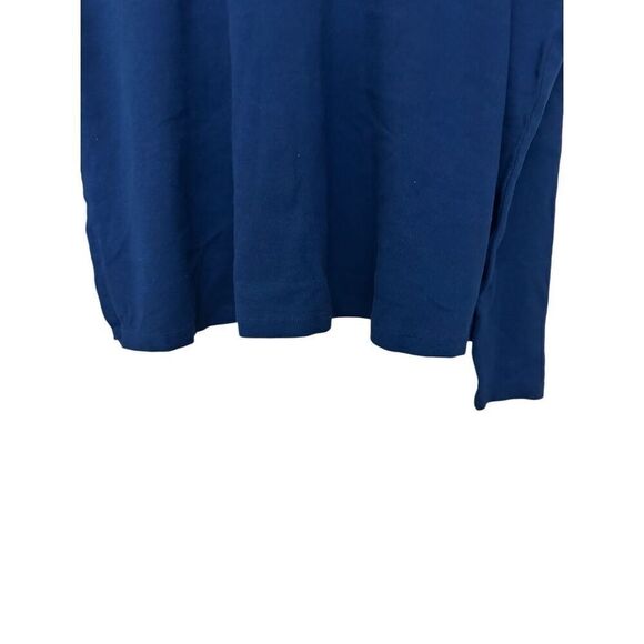 Free People Women M top blue Daniella embroidered long sleeves illusion shirt - Picture 7 of 11